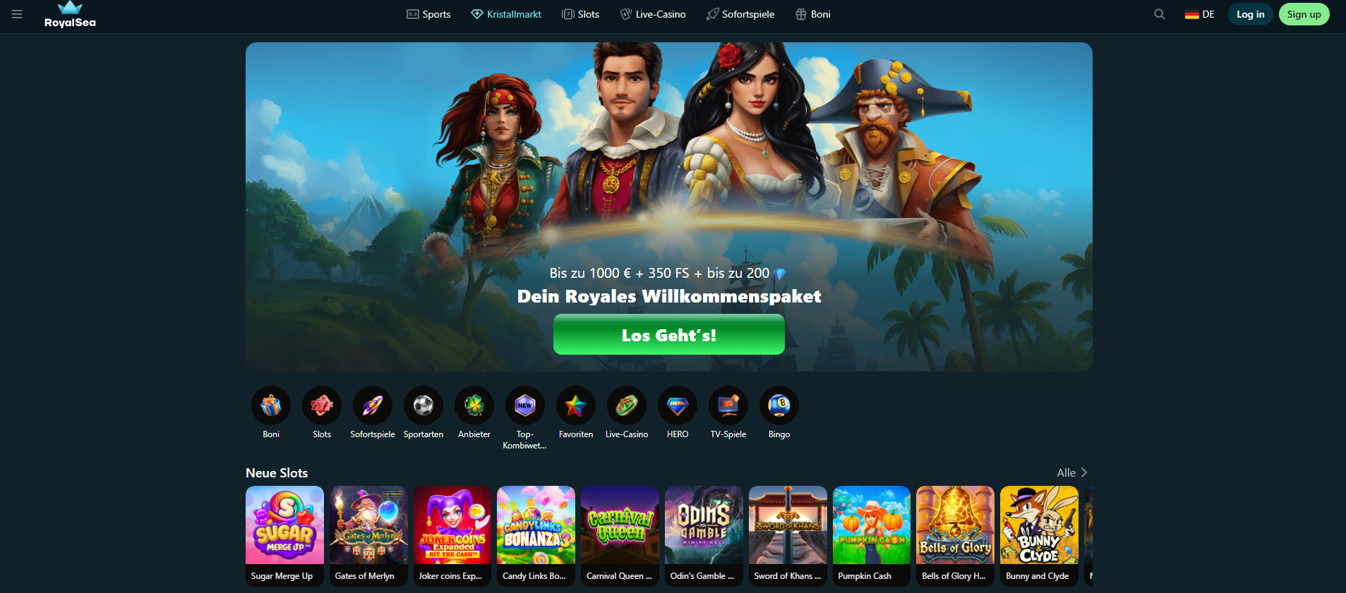 RoyalSea interface