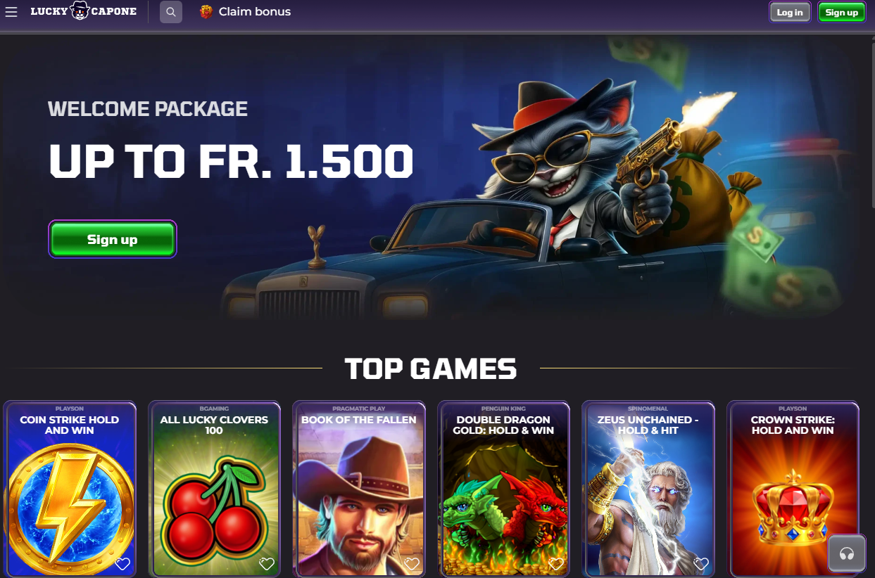 Luckycapone interface